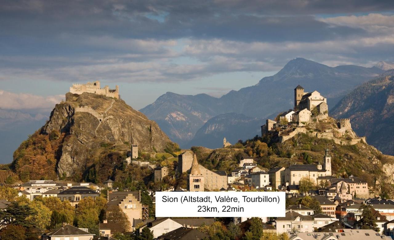 Bnb Vino Veritas Salgesch Bagian luar foto